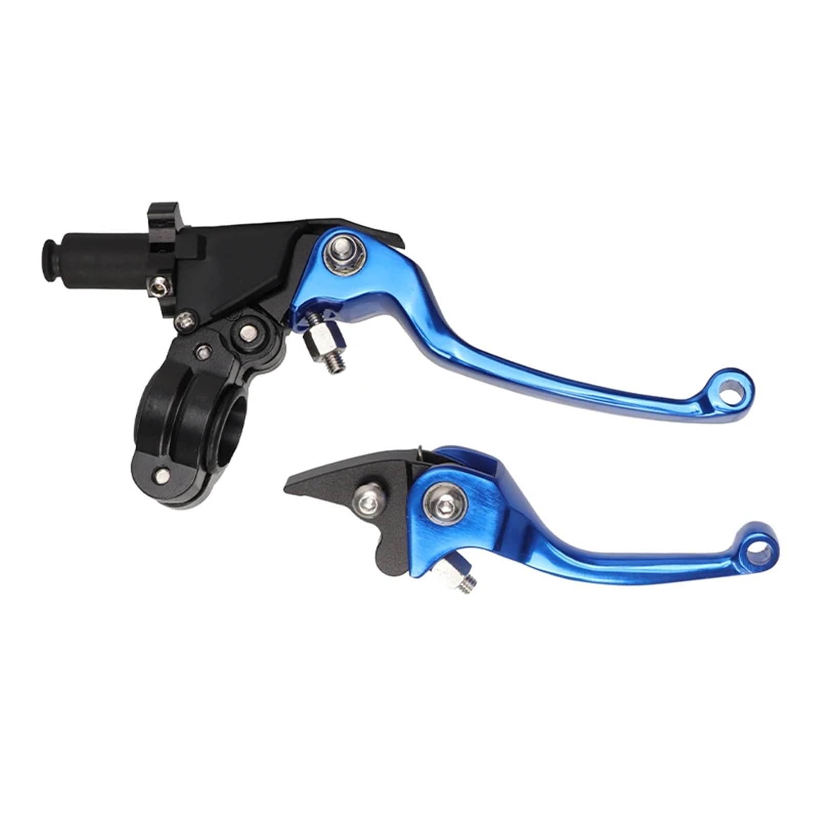 Jeviuwi Motorcycle Handlebar Brake Lever 7/8'' 22mm Motorcycle Foldable Adjustment Handlebar Brake Clutch Levers Drum for Dirt Pit Bike Kart ATV Accessories Motorcycle Brake Clutch Lever(Blue)