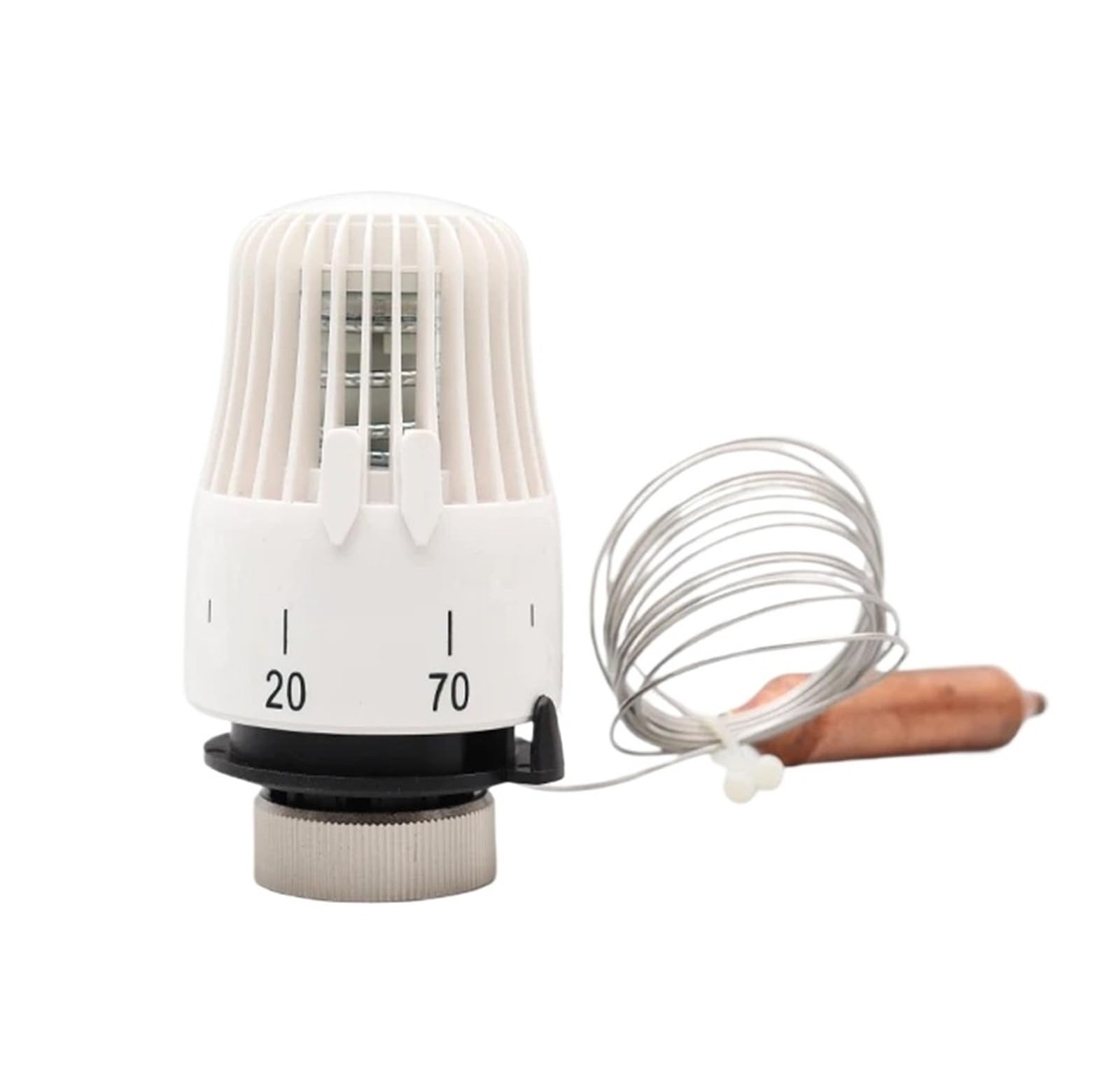 Three way mixing valve with thermostatic capillary remote sensor Setting range 30-70 °C(Actuator and vavle)