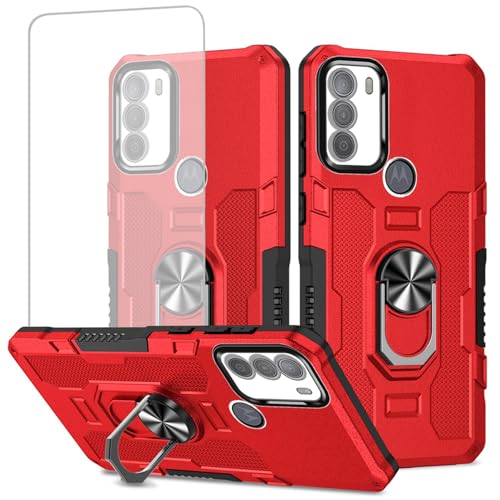 Coque Motorola G50 5G protection chantier et voyage antichoc rouge