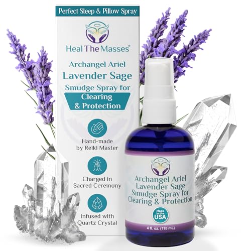 Lavender Sage Smudge Spray – Archangel Ariel Mist, 4 oz