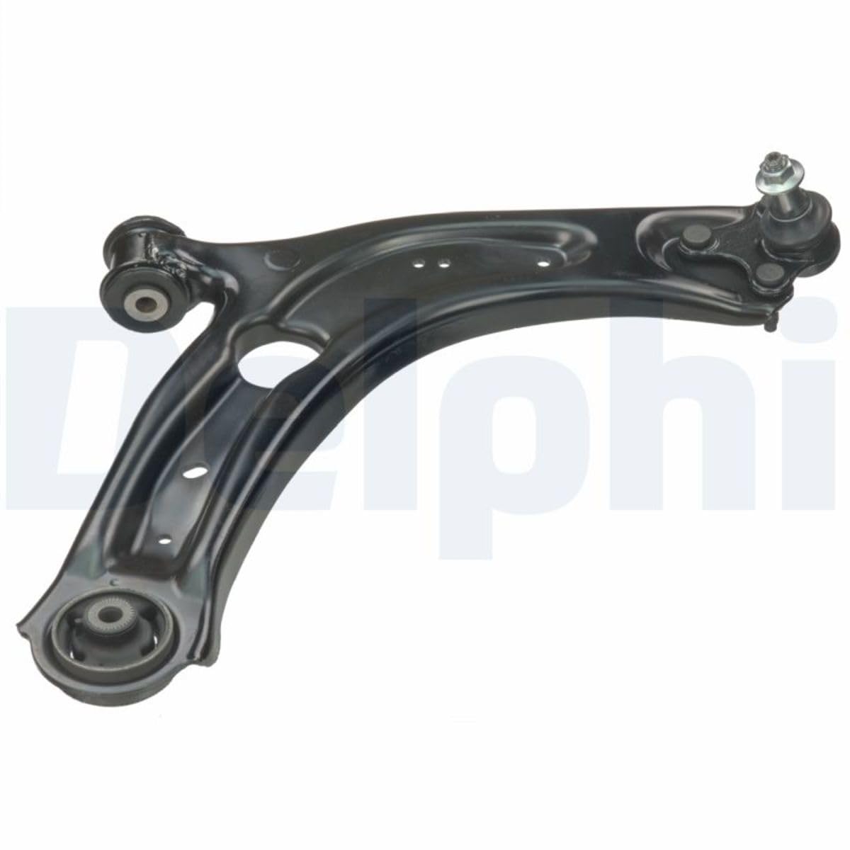 DELPHI Barra oscilante de suspensión de ruedas Delantero, derecha Brazo oscilante transversal 3Q0407152E 3Q0407154B TC3441 Compatible con VW Passat B8 Variant 3G5, CB5 Touran 5T1 Tiguan II AD1, AX1
