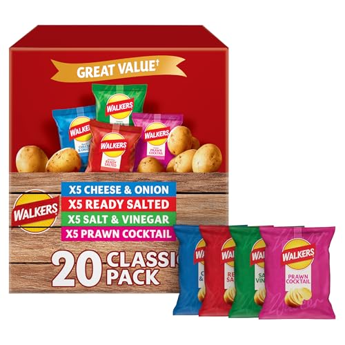 Walkers Classic Variety Multipack Chips Box 20x25g