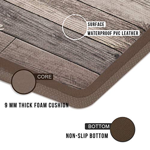 Farmhouse Kitchen Mats Cushioned Anti-Fatigue Comfort Mat for Home & Office Ergonomically Engineered Memory Foam Kitchen Rug Waterproof Non-Skid, 47" by 17",Love - Thumbnail 4