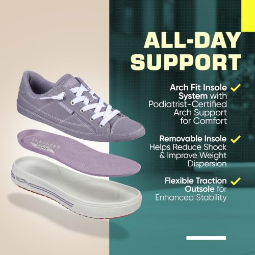 Image of Skechers Women's Arch Fit Arcade Arcata | Casual sneaker, Patented Skechers Arch Fit insole with Podiatrist-Certified Arch Support, Machine Washable, No Tie Fit