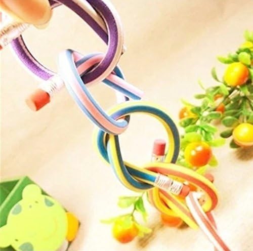 AHG Soft Flexible Bendy Pencils Magic Bend Kids Children School Fun Equipment (15)