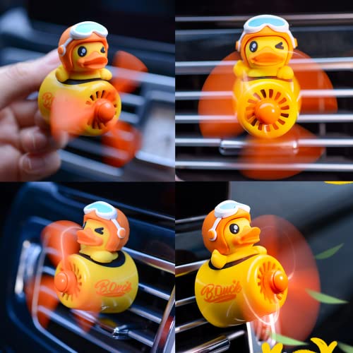 Cacacece Automotive Air Fresheners Cartoon Duck Pilot Car Air Outlet Fan Creative Car Perfume Fragrance #TOP2