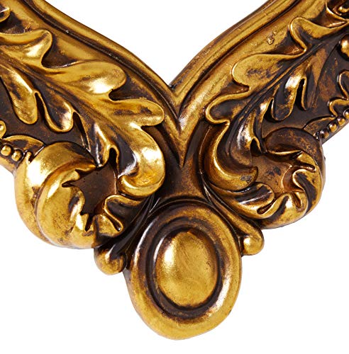 Design Toscano Madame Antoinette Complete Set Of Salon Mirror And Wall Mount Console Table, 16.5 In X 32 In X 36 In, Antique Gold #TOP5