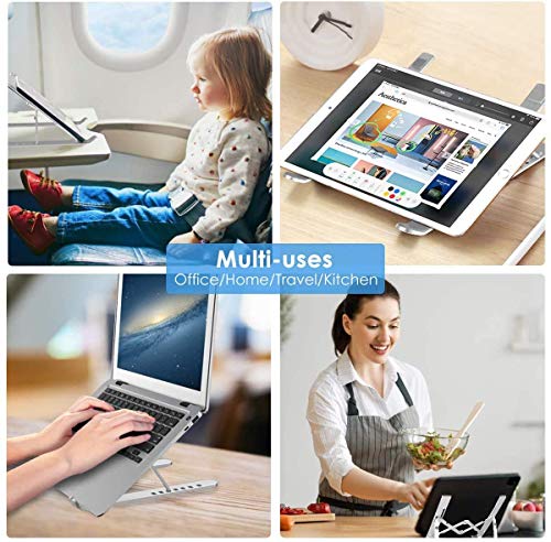 image for ZHUOEN 2020 Laptop Stand, 7-Angles Adjustable Computer Tablet Stand, P