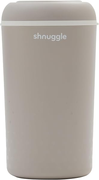 Shnuggle Eco-Touch - Cubo de pañales (cubo de pañales) | Sistema de eliminación de pañales ecológico | Sin recargas costosas - Utiliza cualquier bolsa | Bloqueo de olor de doble sellado | Fácil de