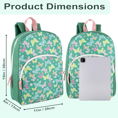 Image of Trail maker 15 Inch Kids Backpacks for Boys & Girls | Preschool, Kindergarten, Elementary School Backpacks with Adjustable, Padded Straps (Beautiful Butterflies)