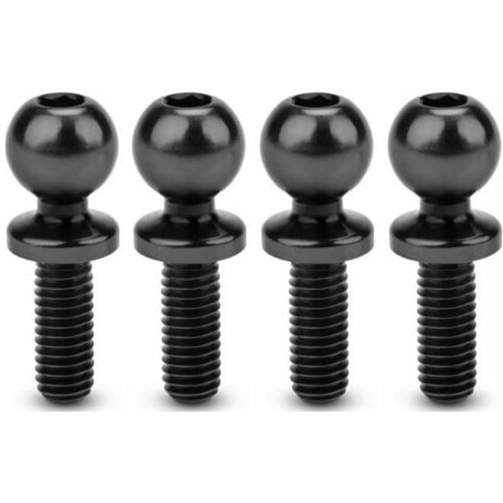 J Concepts 51332 Jci 5.5 X 8mm Revolved Titanium Ball-Stud Stealth Black 4pc