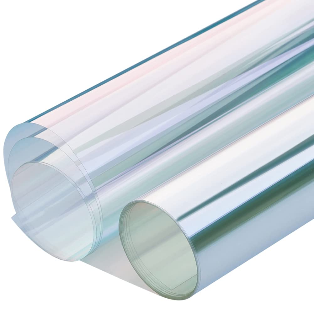 Blueshyhall Auto Tönungsfolie Chamäleon 80% VLT, Lila und Rot Verlauf Autofenster Folie Blendschutz Sonnenschutzfolie für Auto Frontscheibe, Seitenfenster (50 x 300 cm)