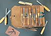 Leather Tool Roll Up Pouch - Leather Tool Wrench Roll/Chisel Bag by Rustic Town #5