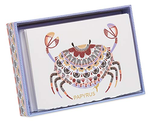 Image of Papyrus Blank Cards with Envelopes, Crab (8-Count)