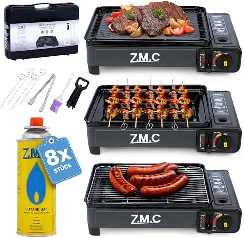 ZMC 2in1 Cuisinière de Camping à Gaz Cartouche à 190g