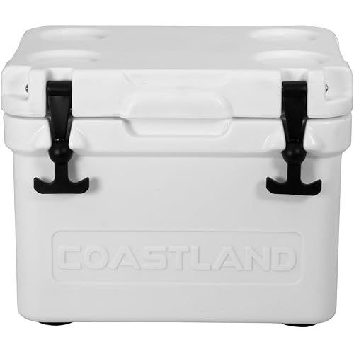 Coastland Bay Series Cooler Premium Everyday Use Insulated Rotomolded Cooler, Small Ice Chest for Tight Spaces, Soccer Games, & Tailgates