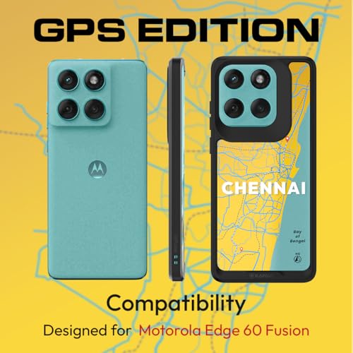 Image of KAPAVER Impulse Back Cover Case Compatible for Motorola Edge 60 Fusion (PC + TPU) (GPS Chennai), Multicolour
