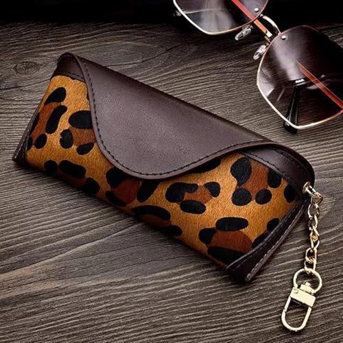 Image of kytasryl Soft Leather Sunglasses Bag,Travel Sunglass Holder Eyeglass Case Portable Slim Sunglasses Pouch