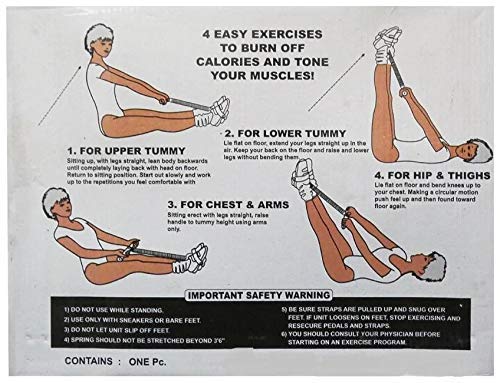 A L N® Double Spring Tummy Trimmer and Double Wheel AB Roller Combo for Abs Core Abdominal Workout Back Exercise Strength Training Home Gym Equipment Fitness Body Toner for Men and Women 2