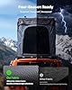 VEVOR Tenda Rigida da Tetto per Auto per Campeggio Viaggio Capienza ca. 2-3 Persone, Tenda Sopra Auto Telaio in Alluminio con Illuminazione LED Tricolore con Finestra, Impermeabile per Jeep SUP