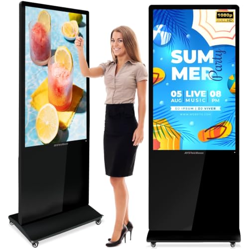 Image of 43 inch Digital Signage Displays, 4K LCD Touch Screen Floor Standing Display