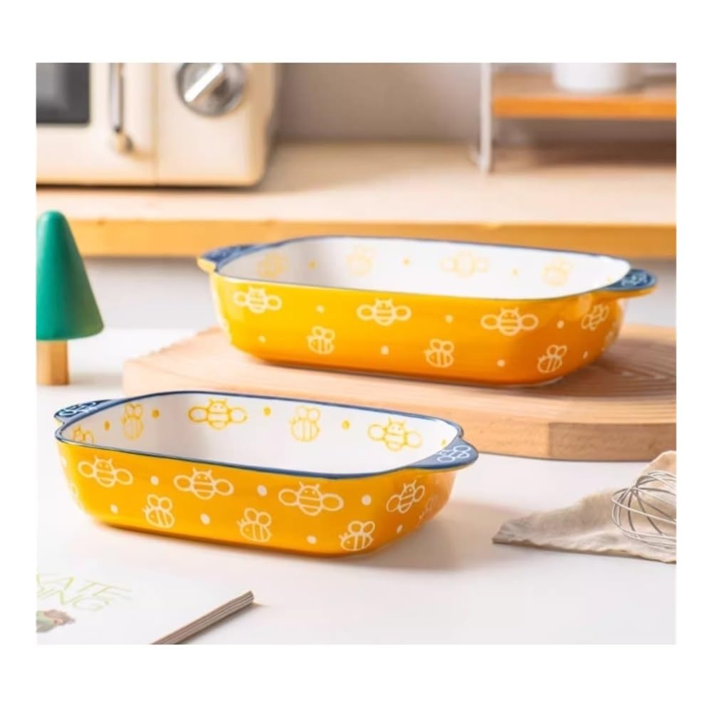 Forma do pieczenia, Ceramiczna blacha do pieczenia makaronu szerokiego, patelnia z płaskim dnem i glinianym garnkiem(L)