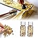 Lwuey Decorating Flakes, Gold Leaf Cake Decoration Flake Goldlen Toppers Gilding Foil Decor Imitation Metallic Decorative Drink Cooking Chocolates Cakes Drinks Dessert Cupcake Makeup 2PCS