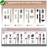 Hair Dryer Holder for Shark Flex Style, Wall Mount, Compatible with Shark FlexStyle, Curling Iron Organiser, Rack with Cord Hanger for Accessories, Curlers, Brushes, Diffuser and Attachments - Image 2