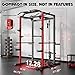Goimu C1-V4 Power Cage, 2000LBS Squat Rack with LAT Pulldown, Multi-Function Weight Cage Strength Training Machine, Workout Cage with More Attachments for Home Gym Garage (RD Power Cage C1)