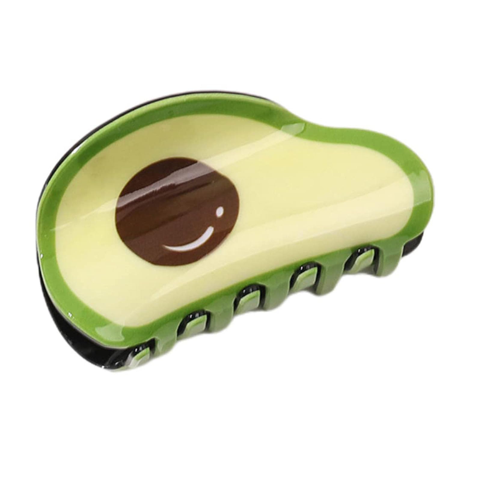 Avocado Claw Clips,Avocado Hair Clips,Fruit Shape Hair Claw Clips, Acetate Hair Clips for Girls,Small Claw Barrettes for Women (Avocado)