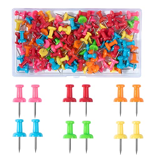VAPKER 120 épingles à ressort multicolores, pointe acier, pour tableau de liège