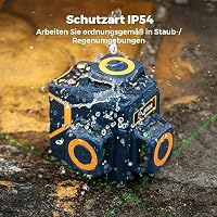 CIGMAN 3×360° Kreuzlinienlaser Grün mit Fernbedienung & Lithium-Akku – Ansicht 8