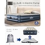 iDOO Air Mattress Full with Built in Pump, 18" Raised Blow up Bed - Image 5