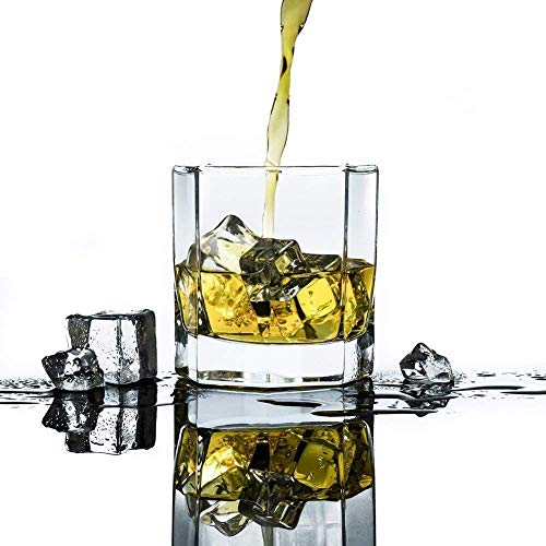 Image of Whiskey Glasses 300 ML Gift Set for Men,Heavy Duty Whiskey Glasses,Rock Style,Old Fashioned Whisky Glass Tumblers,Suitable for Vintage Cocktails Glasses, Bourbon and Scotch,Set of (6)