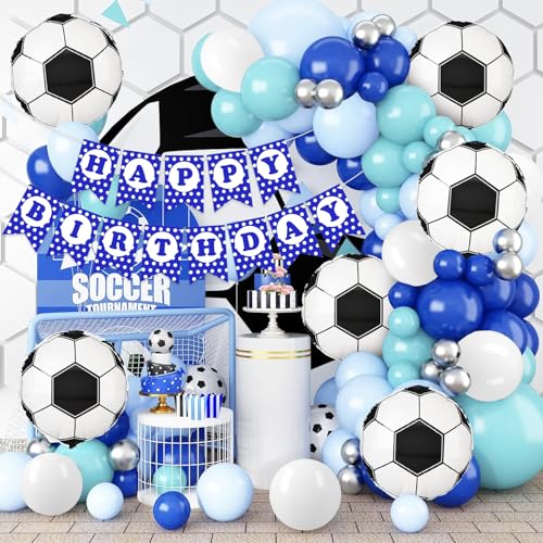 Image of Rozi Decoration Sport Theme Birthday Decoration Items Set of 57 Pcs | Football Theme Birthday Decoration | Kids Birthday Decoration Items for Boys | Soccer Birthday Decoration