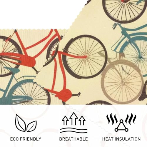 Sets de table vélo rectangulaires 30x45cm tapis de table lavable - 4