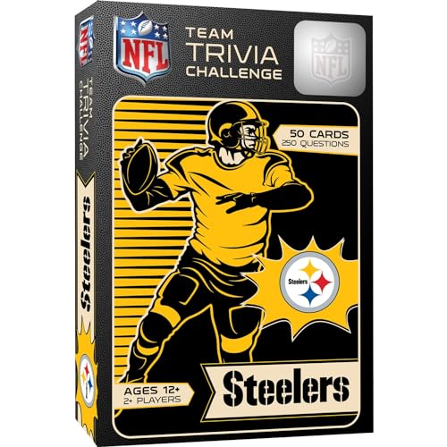 MasterPieces Game Day - NFL Pittsburgh Steelers - Team Trivia Challenge, Officially Licensed