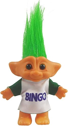 Miniatura 10 de Muñecas Troll vintage, muñeca retro Troll cromática adorable para colecciones, proyectos escolares, artes y manualidades, recuerdos de fiesta, 7.5