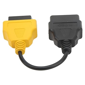 OBD2 Diagnostic Cable, ABS OBD2 Scanner Cable Connector Scan Tool Adapter CAN System Access Replacement Scanner Diagnostic Tool Fit for Fiat ECU Scanner