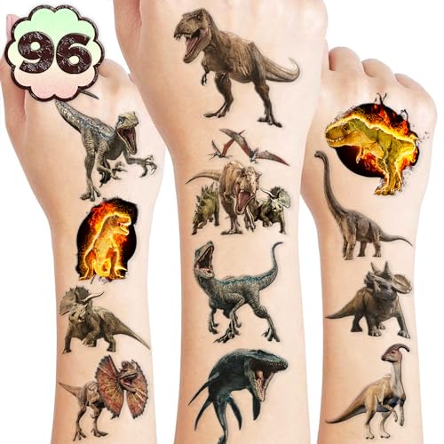 Generic 96PCS Ice Cream Pre-Cut Temporary Tattoos for Kids - Summer Birthday Party Supplies, Fun Tattoos for Boys & Girls, Party Favors, Classroom Prizes, Themed Gifts