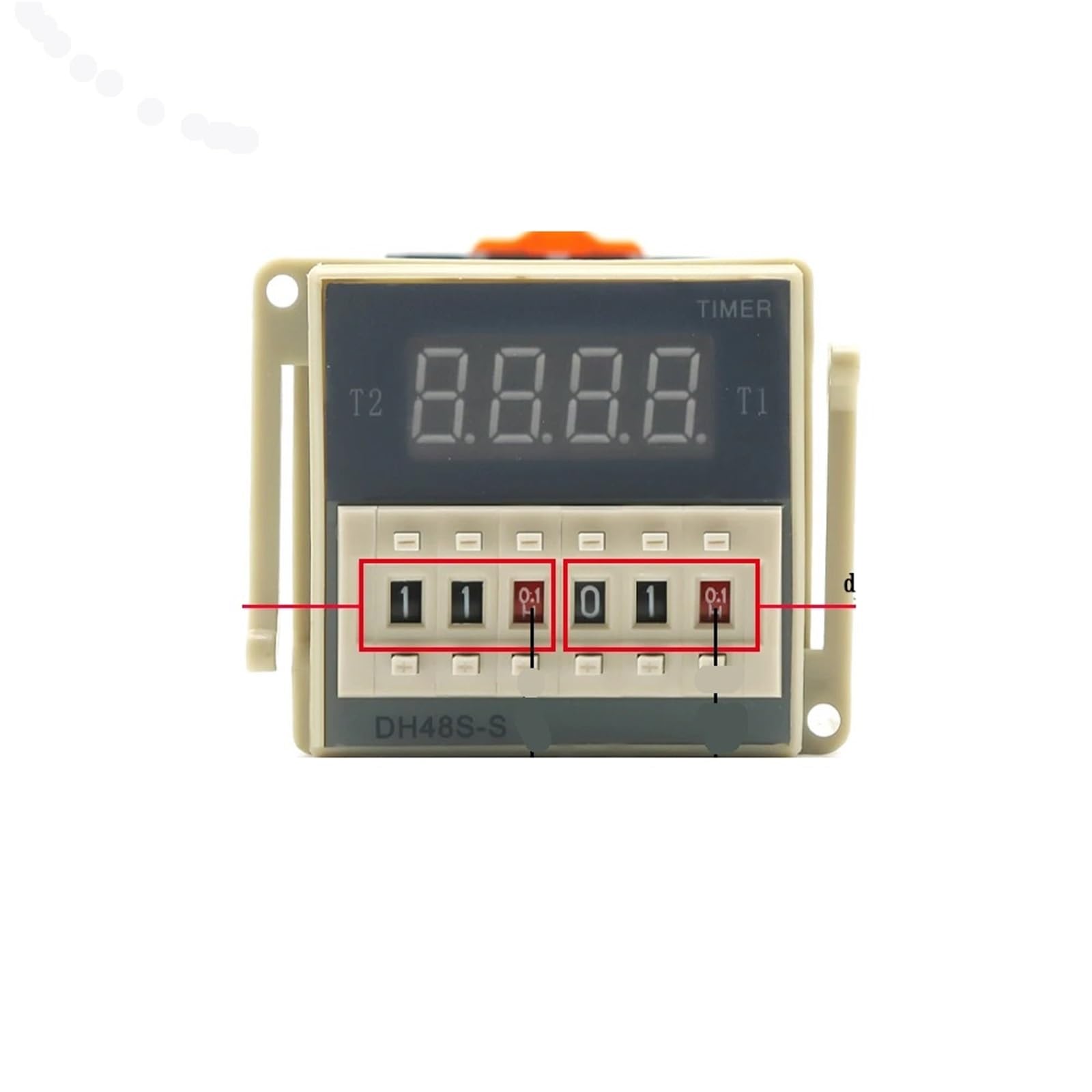 DH48S-S relais temporisé numérique programmable AC 110V avec base de prise