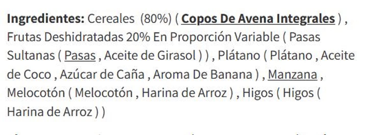 Naturcesta Copos de Avena con Multifrutas, 1kg