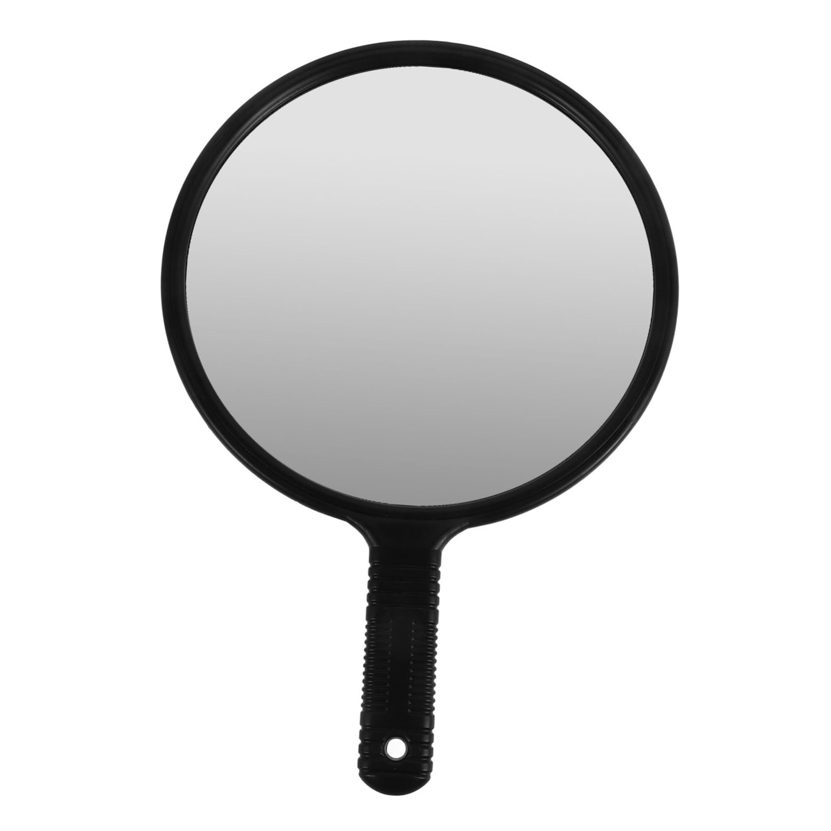 Miroir à main rond pour observation détaillée coiffure et miroir portable de maquillage