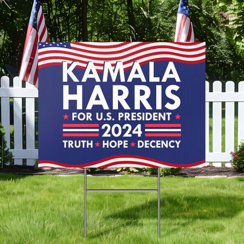 Harris Walz 2024 Obviously Yard Sign, President Election Obviously Signs, Suggested Decoration for Home