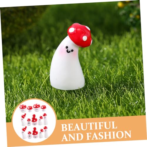 Miniatures champignons en résine de précision pour décor de micro paysage
