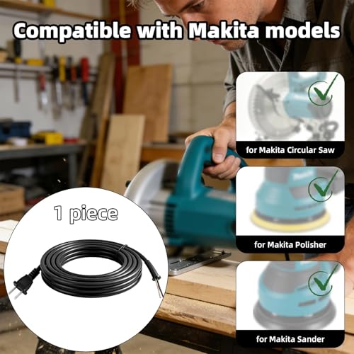 252cm/8FT Replacement Power Cable Cord for Makita Craftsman Saw by BTFO - Used condition - Image 5