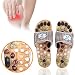 Relax Reflexology Sandals | Powerful Natural Stone Acupressure Slipper | Shiatsu Foot Massager | Men 10 Women 11.5 | 73.9