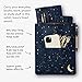 IF Bookaroo Books Stuff Pouch - Moon & Stars, Dark Blue/Gold