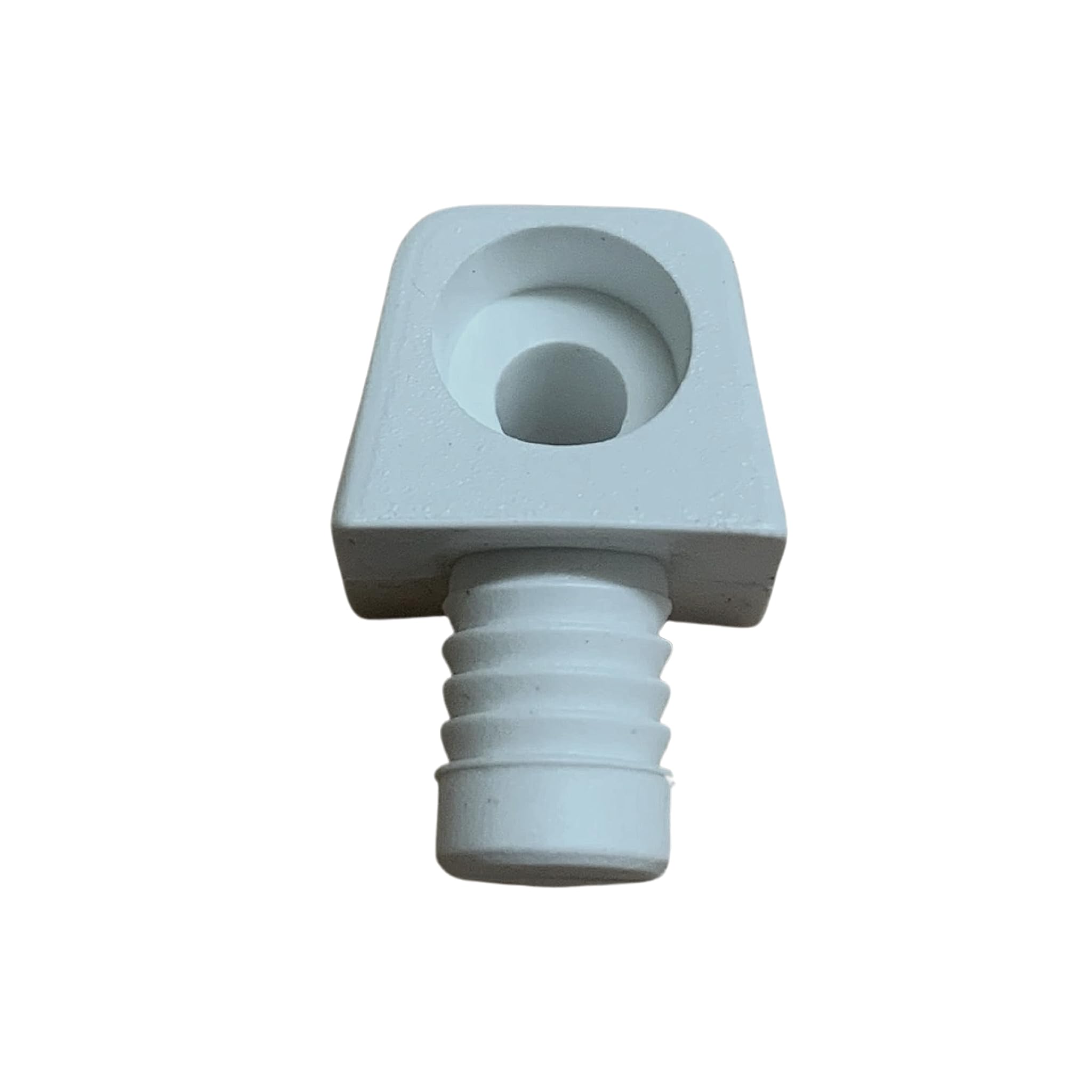 Cabinet Connectors with Dowel, Reinforced Nylon, White, 8mm Diameter Hole (8mm, 25, Count)