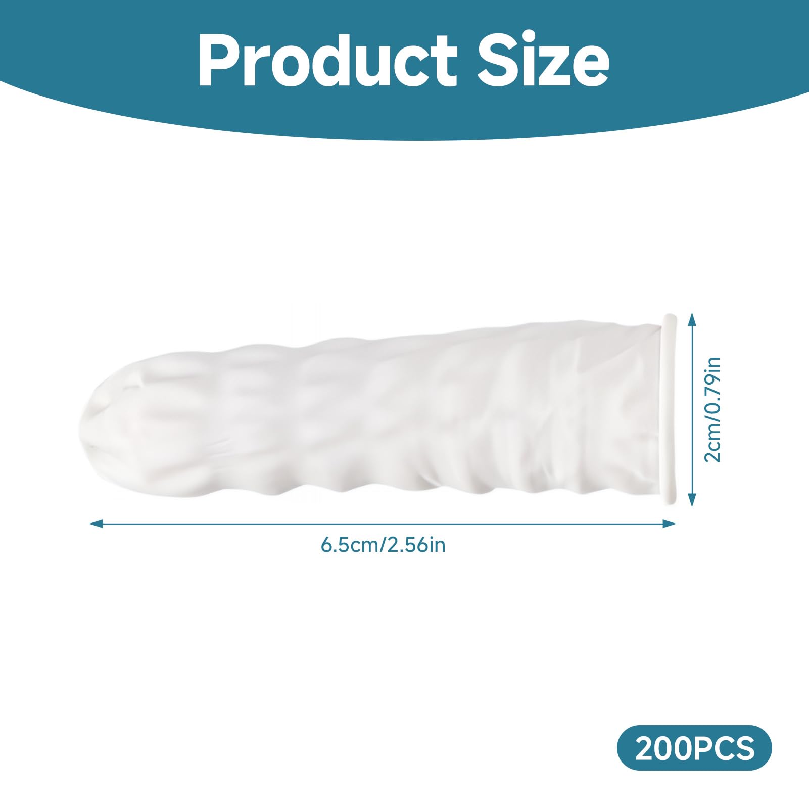 200 pcs Protège-Doigts en Latex, Doigtiers en Silicone, Protection pour Doigts, Étanche et Antidérapant, Garde Pansement Sec et Propre, Idéal pour Usage Médical et Cuisine